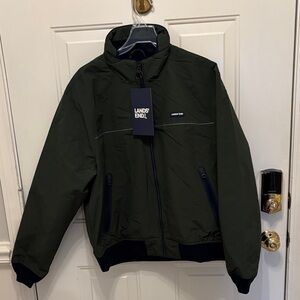 Lands' End Dark Olive Green Bomber Jacket